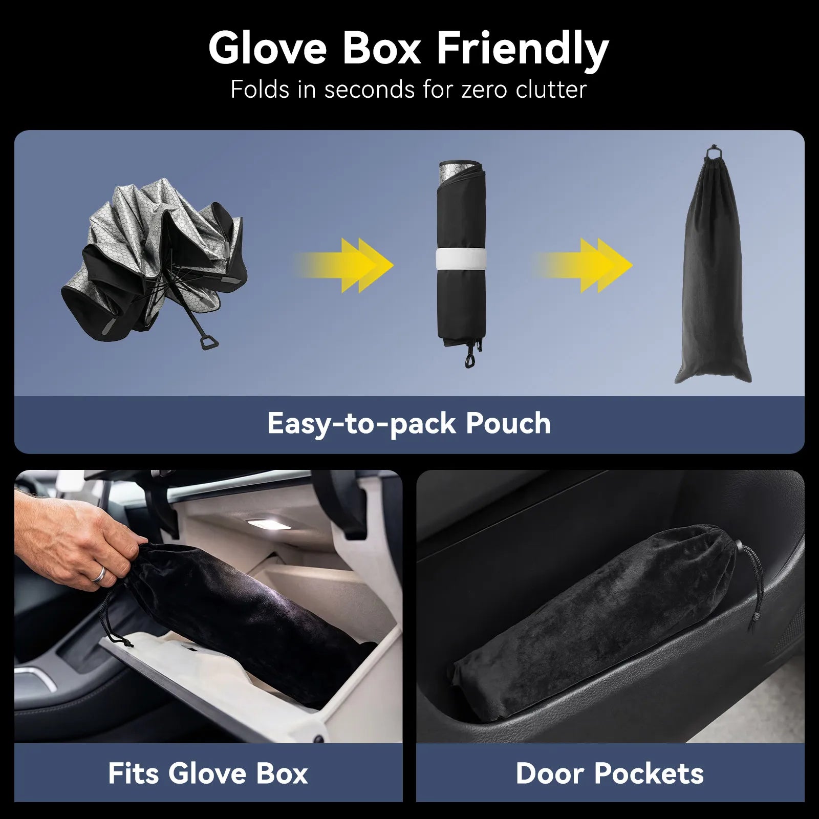 Front Windshield Sunshade Umbrella (Universal Fit)