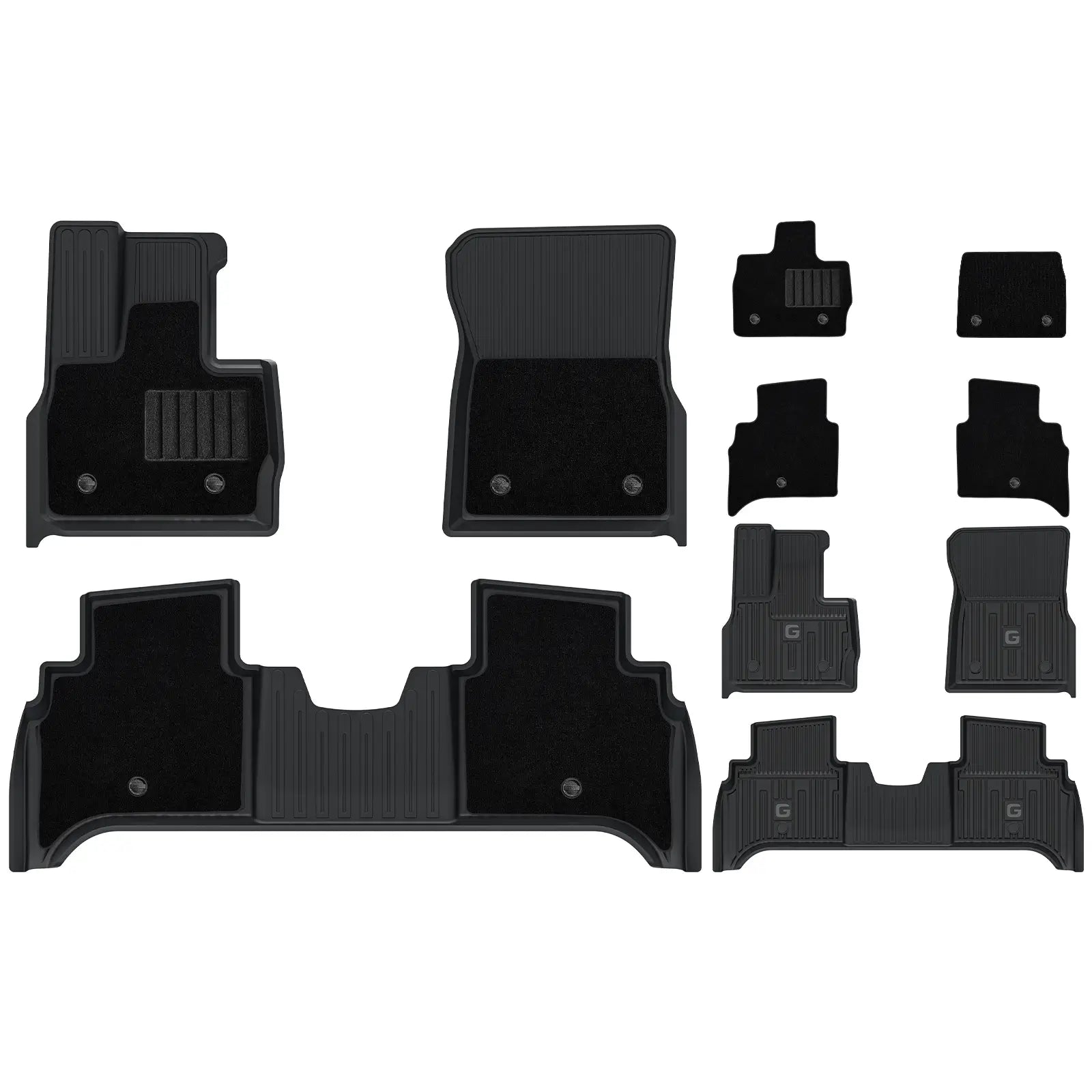 3W All Weather Car Mats For Mercedes Benz G Class W463 / W465 2020-2026 LHD