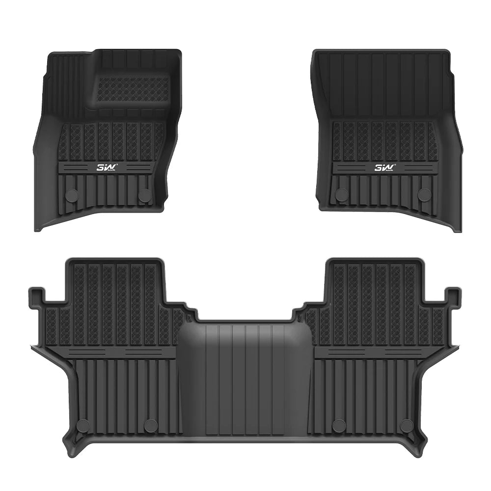 3W All Weather Car Mats For Land Rover Defender 90 L663 2020-2026 (Left Hand Drive)