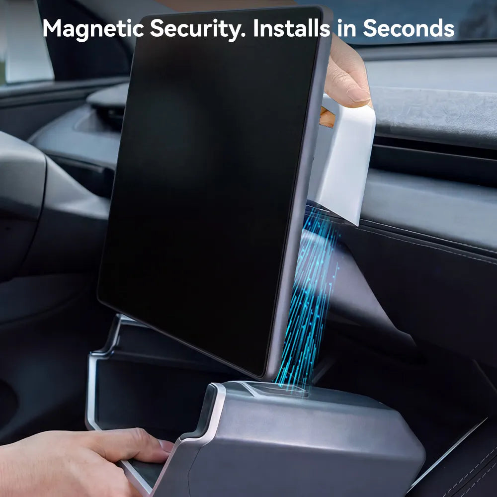 Magnetic Under-Screen Storage Box for Tesla Model Y Juniper 2025-2026