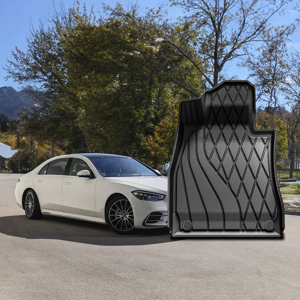 3W All Weather Car Mats For Mercedes Benz S CLASS W223 2021-2026 (Left Hand Drive)