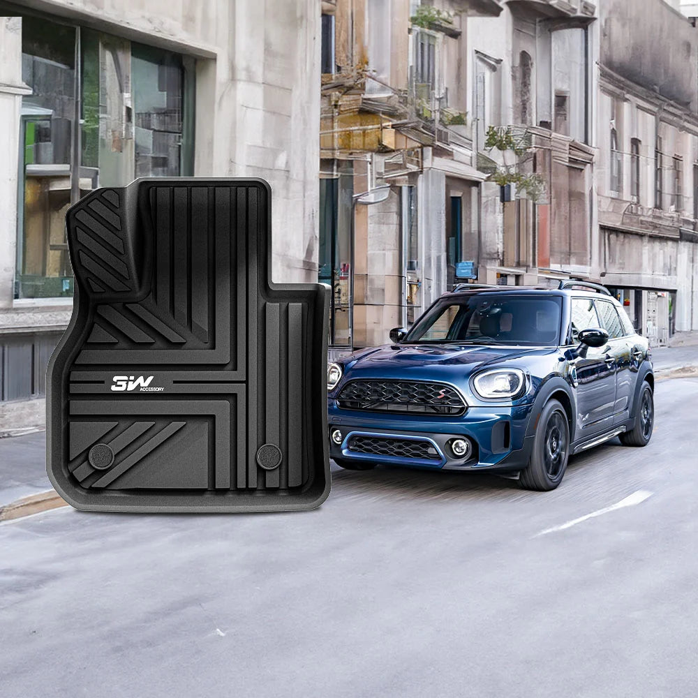 3W All Weather Car Mats For Mini Countryman F60 2017-2024 LHD
