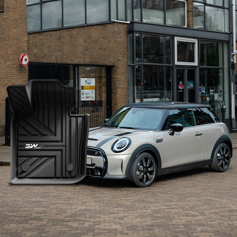 3W All Weather Car Mats For Mini Hatch 3 Doors F56 2014-2024 LHD