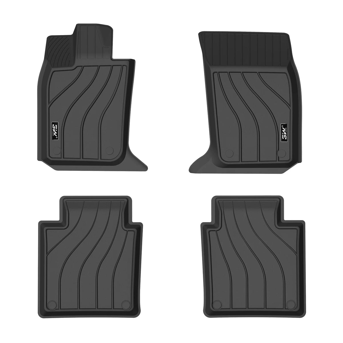 3W All Weather Car Mats For Porsche Panamera Long 971 2017-2026 (Left Hand Drive)