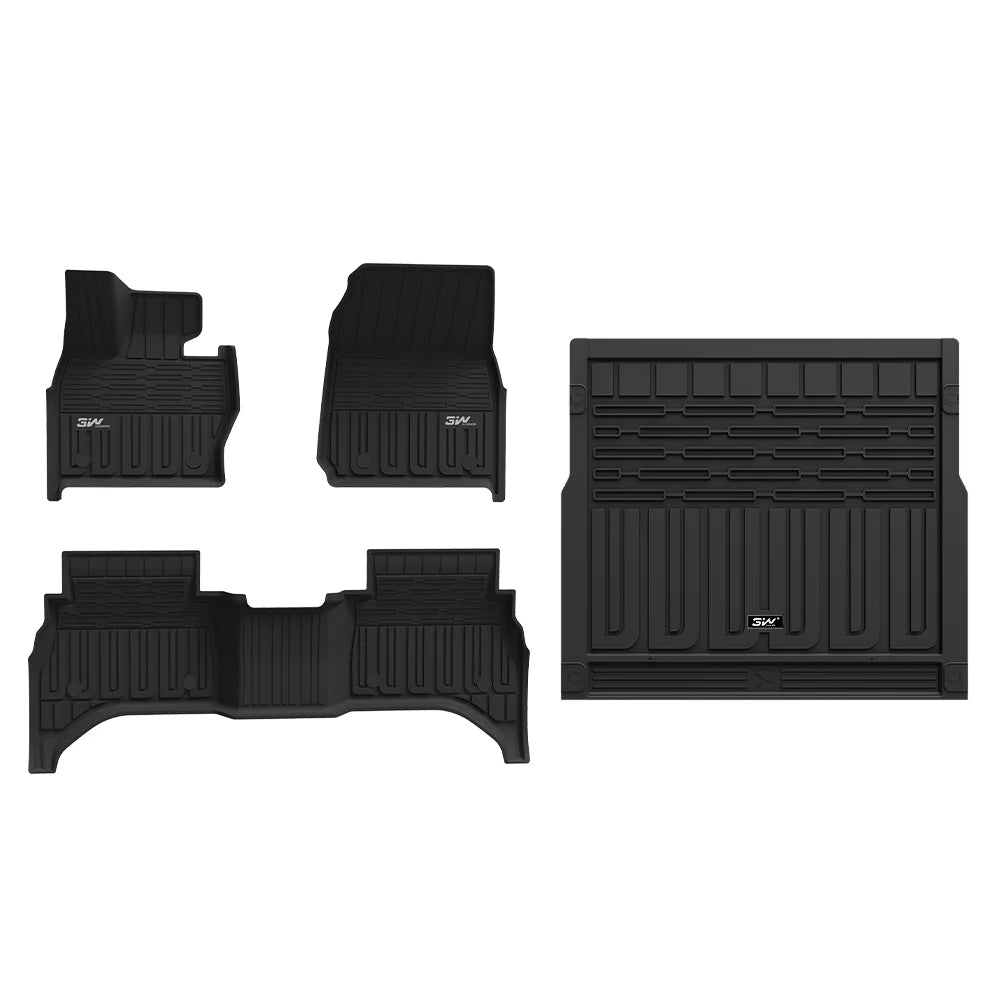 3W All Weather Car Mats For Range Rover Sport L461 2023-2025 LHD