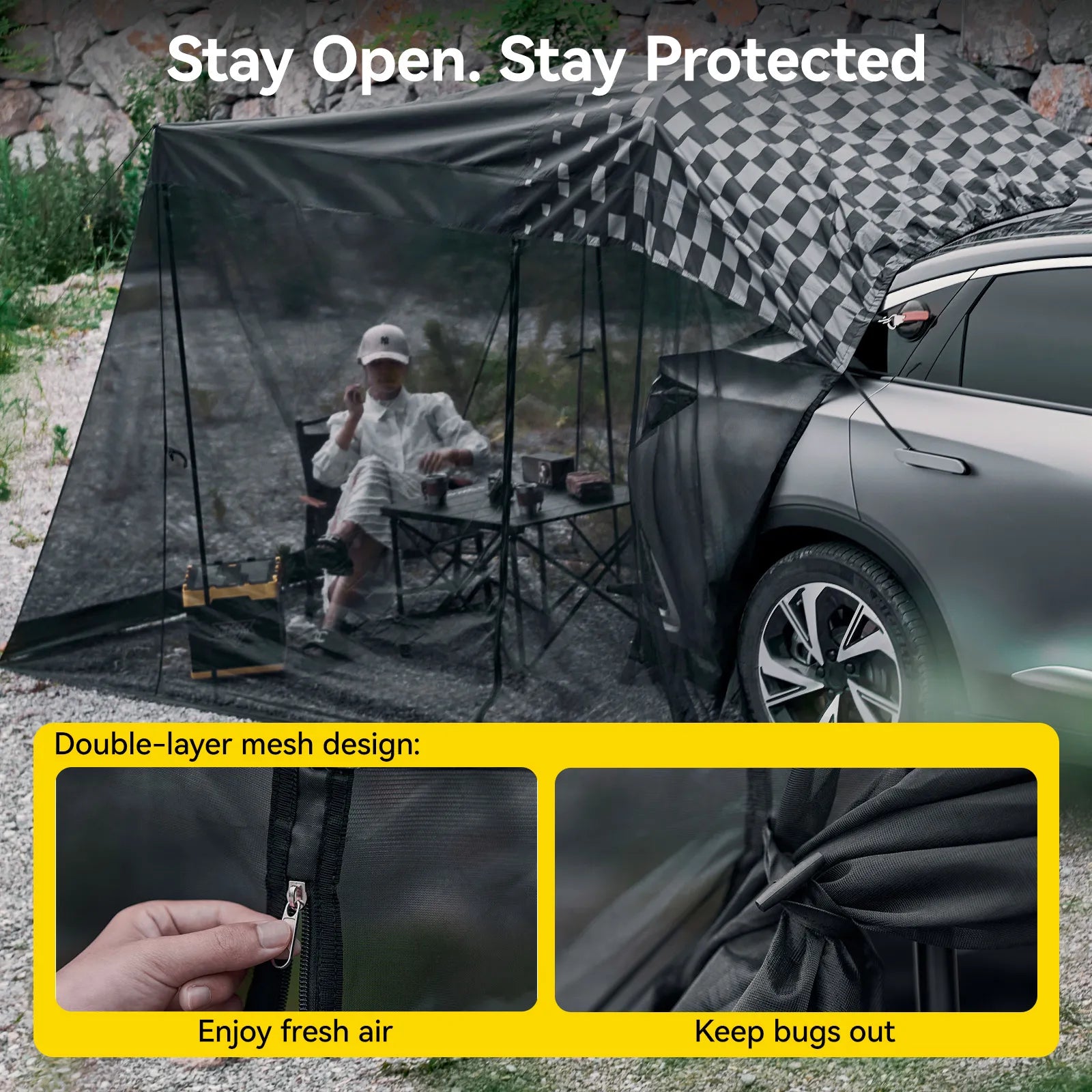 Universal Car Tailgate Awning