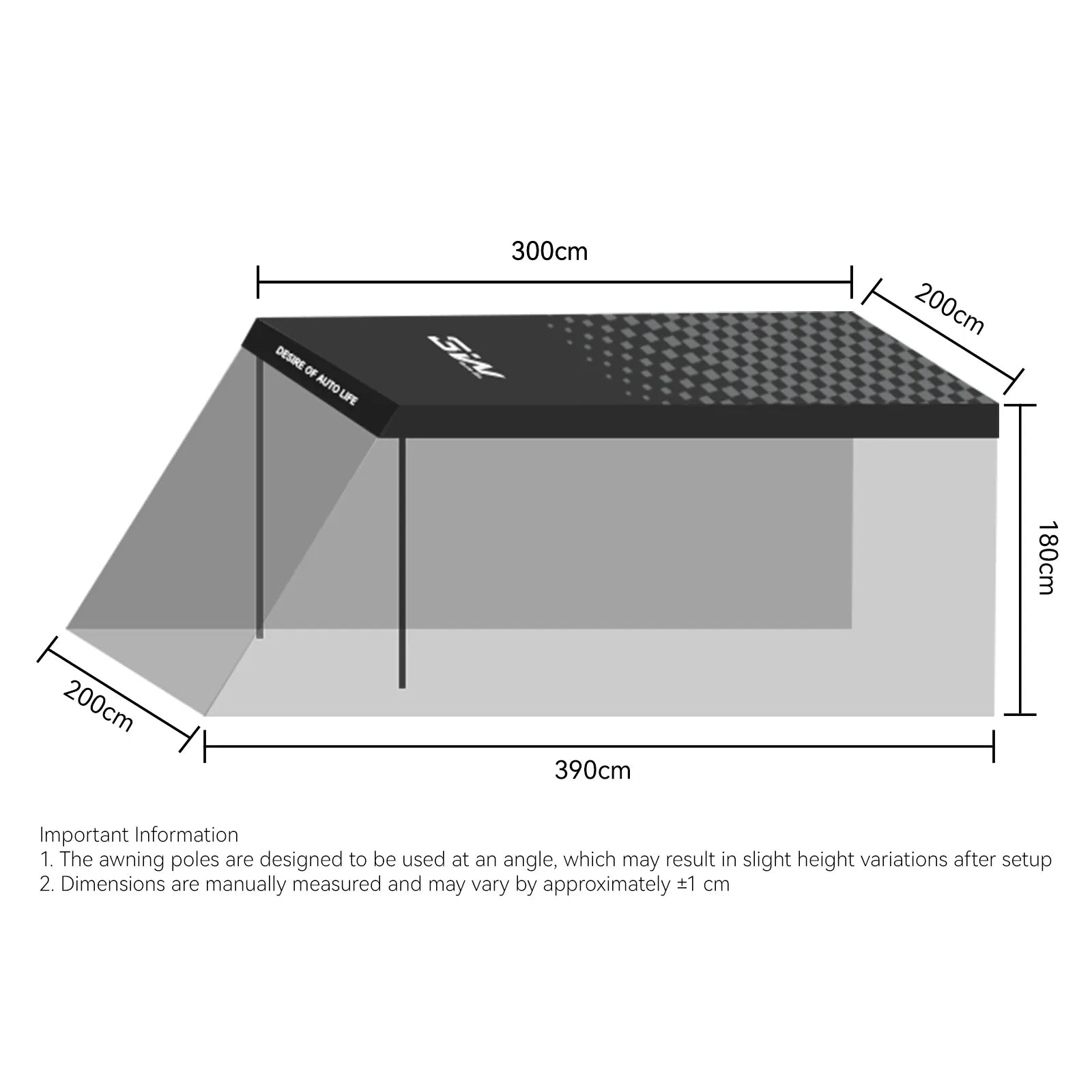 Universal Car Tailgate Awning