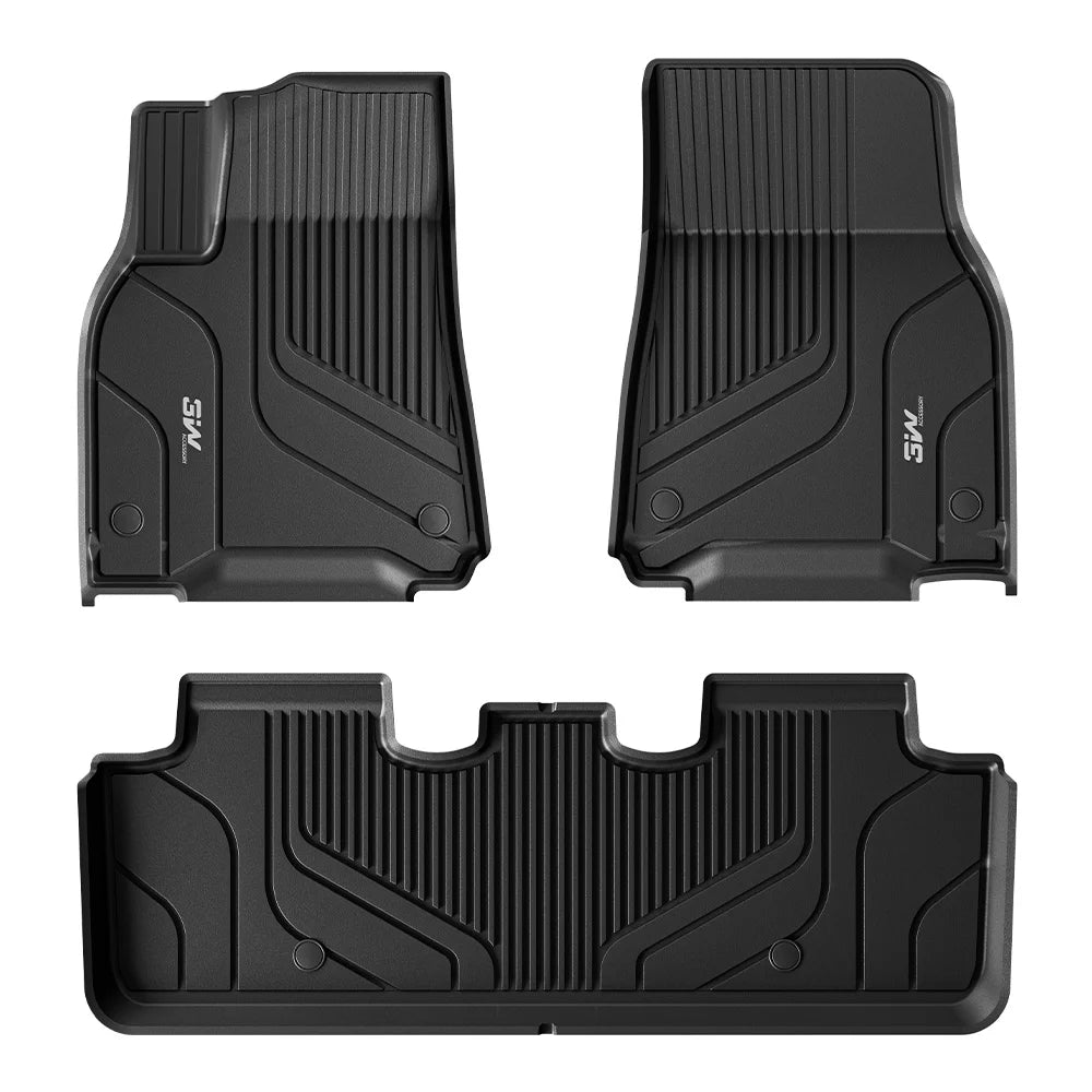 3W All Weather Car Mats For Tesla Model Y 2020-2024 (Left Hand Drive)