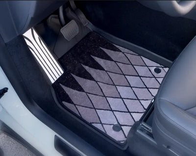 3W Double Layer Car Floor Mats For Tesla Model Y Juniper/Premium/Performance With Carpets 2025-2026