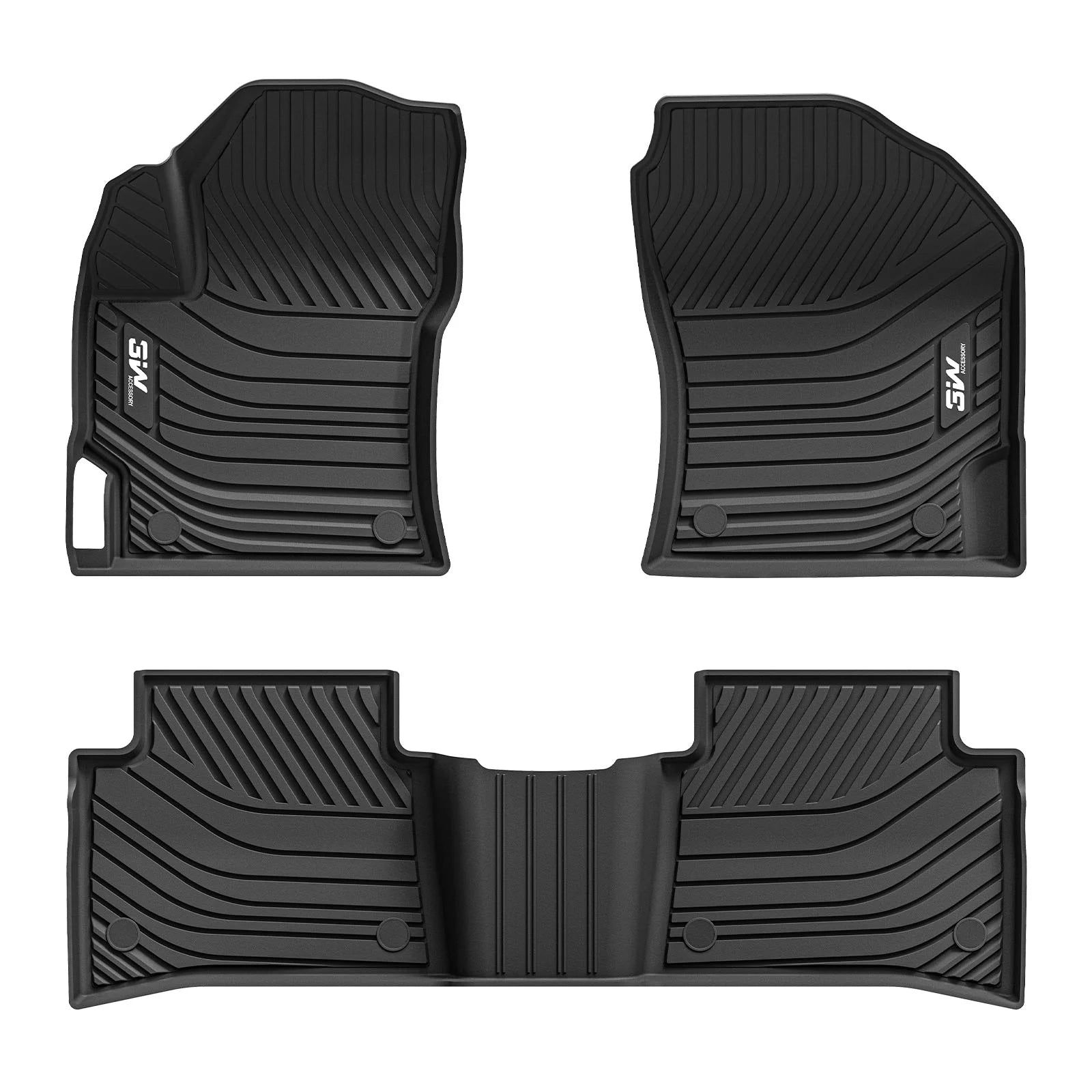 3W All Weather Car Mats For Toyota Corolla 2020-2025 LHD
