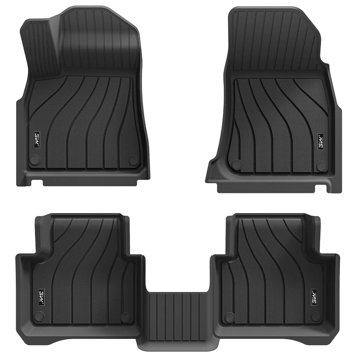 3W All Weather Car Mats for Volkswagen Touareg 3 2019-2026 (Left Hand Drive)