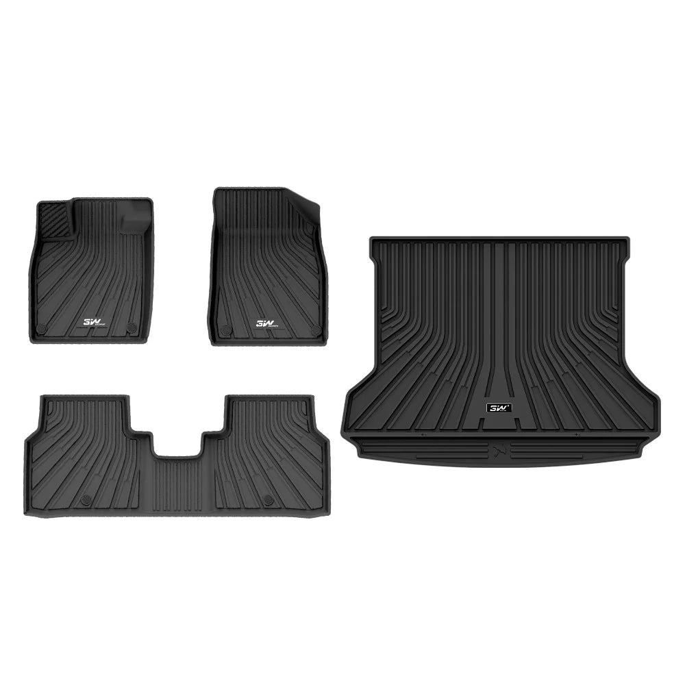 3W All Weather Car Mats For Volkswagen ID.4 2021-2025 LHD