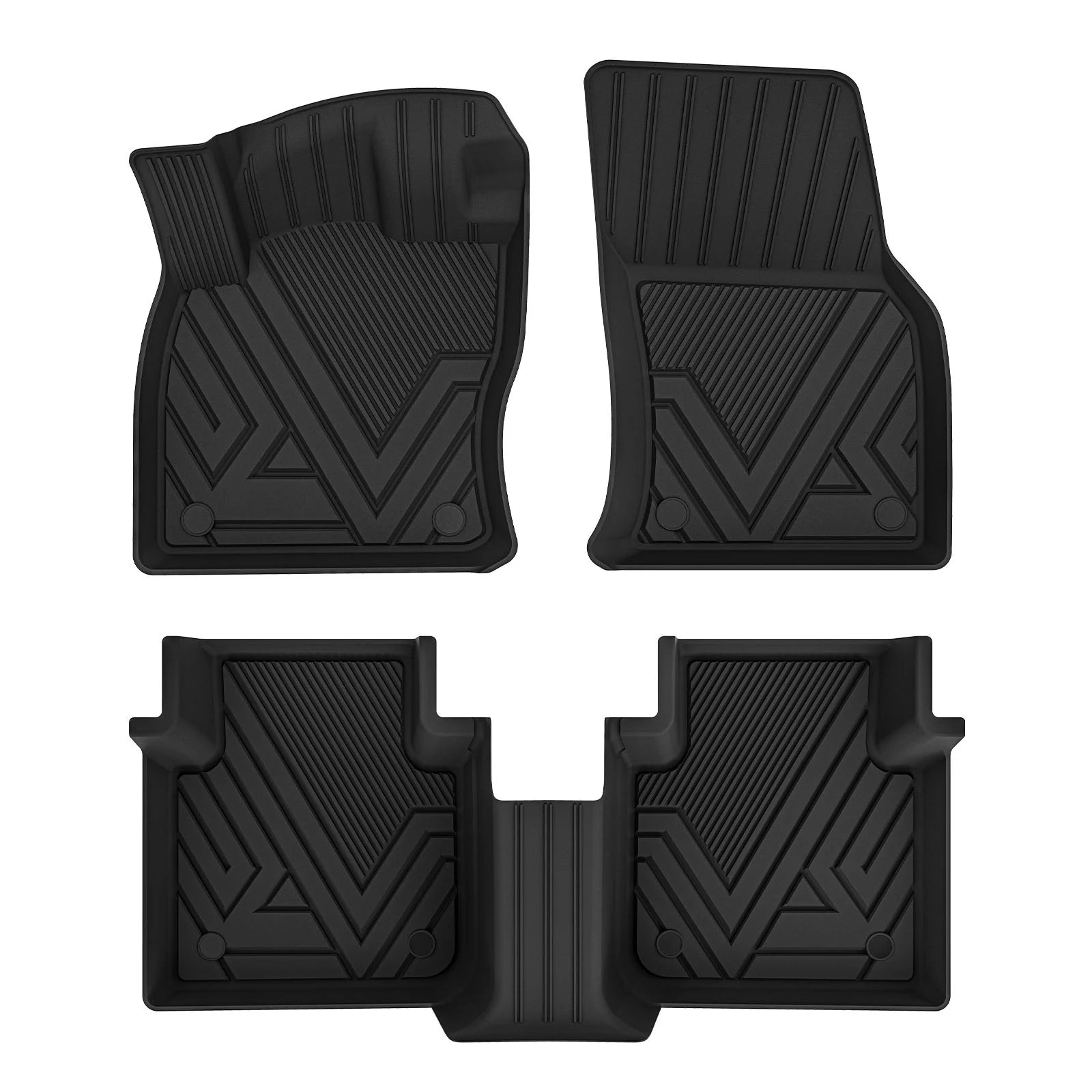 3W All Weather Car Mats For Volkswagen Tiguan 2018-2024 LHD