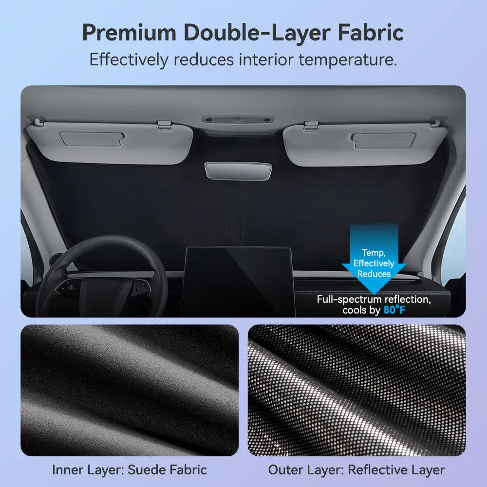 Window Sunshade for Tesla Model Y Juniper/Premium/Performance Full Set 2025-2026