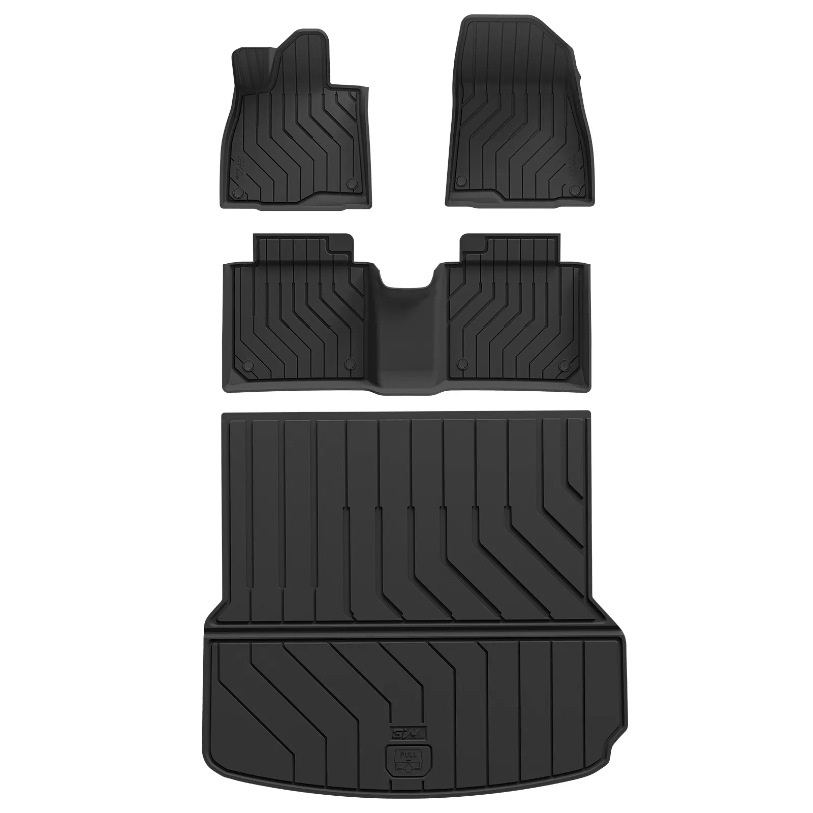 3W All Weather Car Mats for Zeekr 7 GT 2025-2026 (Left Hand Drive)