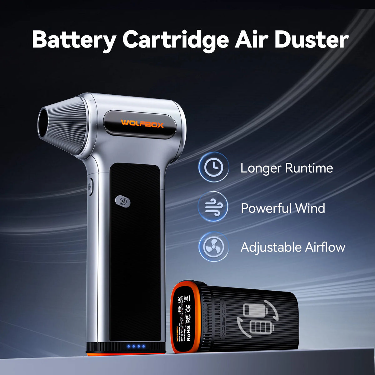 WOLFBOX MF200 Compressed Air Duster