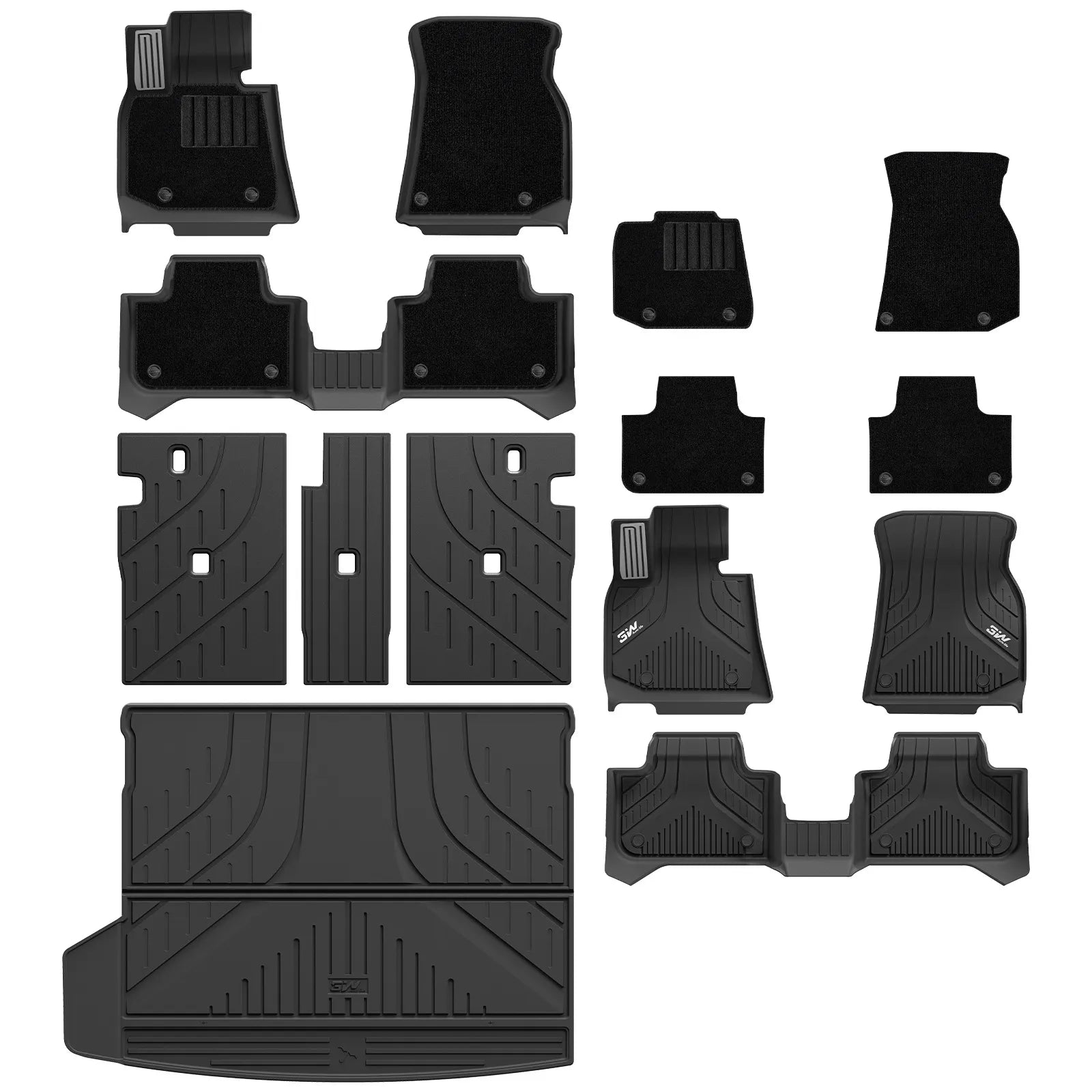 3W All Weather Car Mats For BMW X3 G45 2025-2026 (Left Hand Drive)