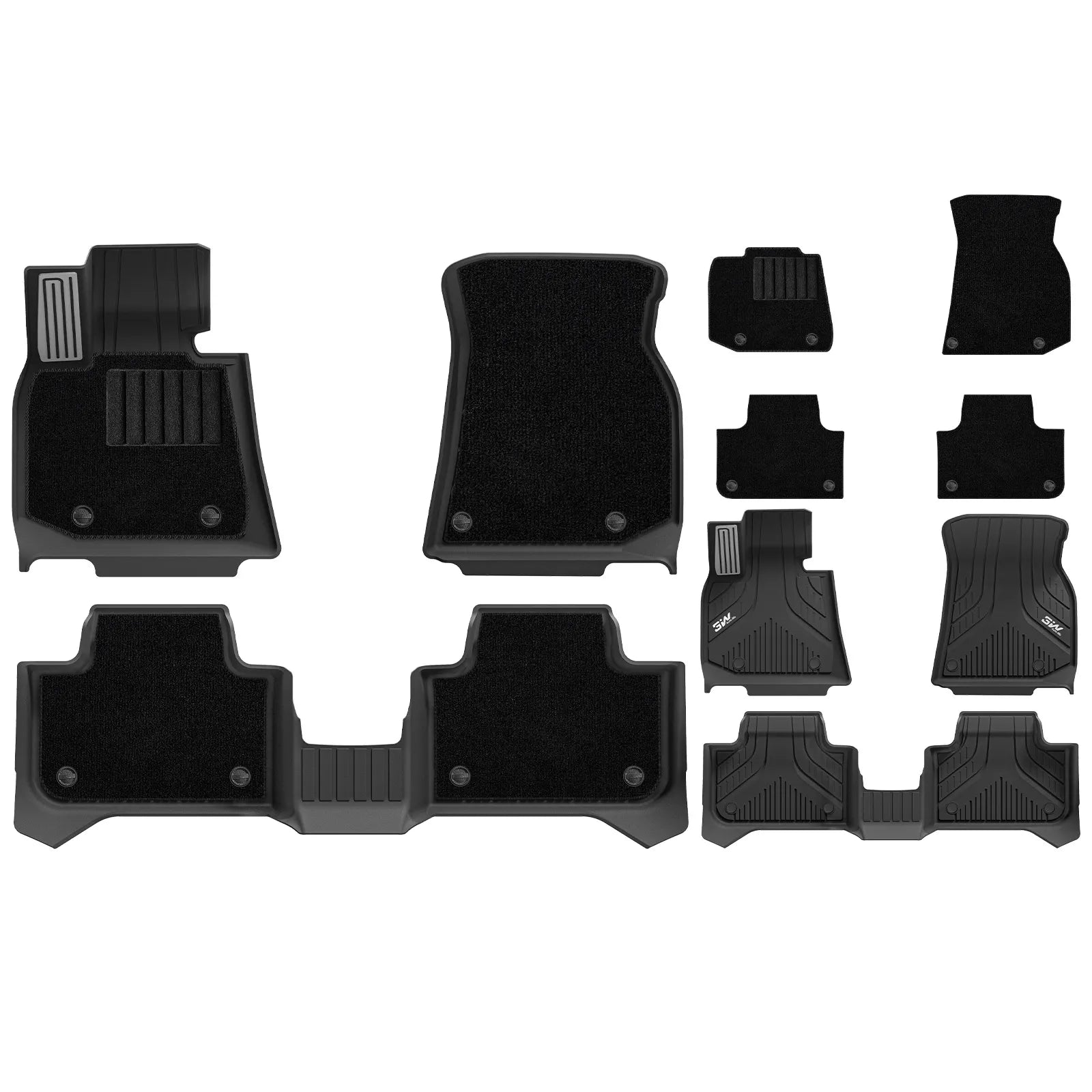 3W All Weather Car Mats For BMW X3 G45 2025-2026 (Left Hand Drive)