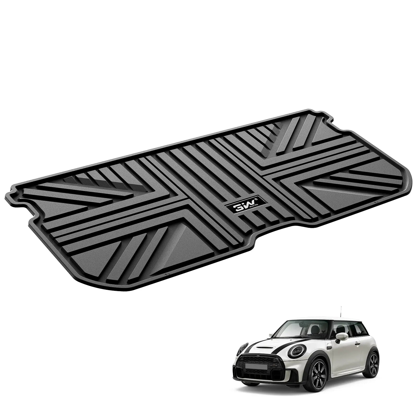 3W All Weather Car Mats For Mini Hatch 3 Doors F56 2014-2024 LHD