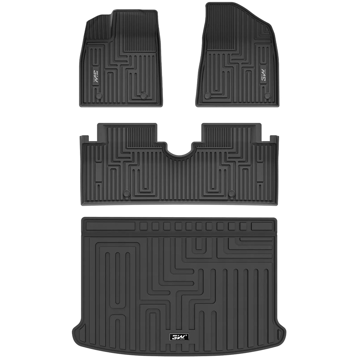 3W All Weather Car Mats for BYD Dolphin 2022-2026 (Left Hand Drive)