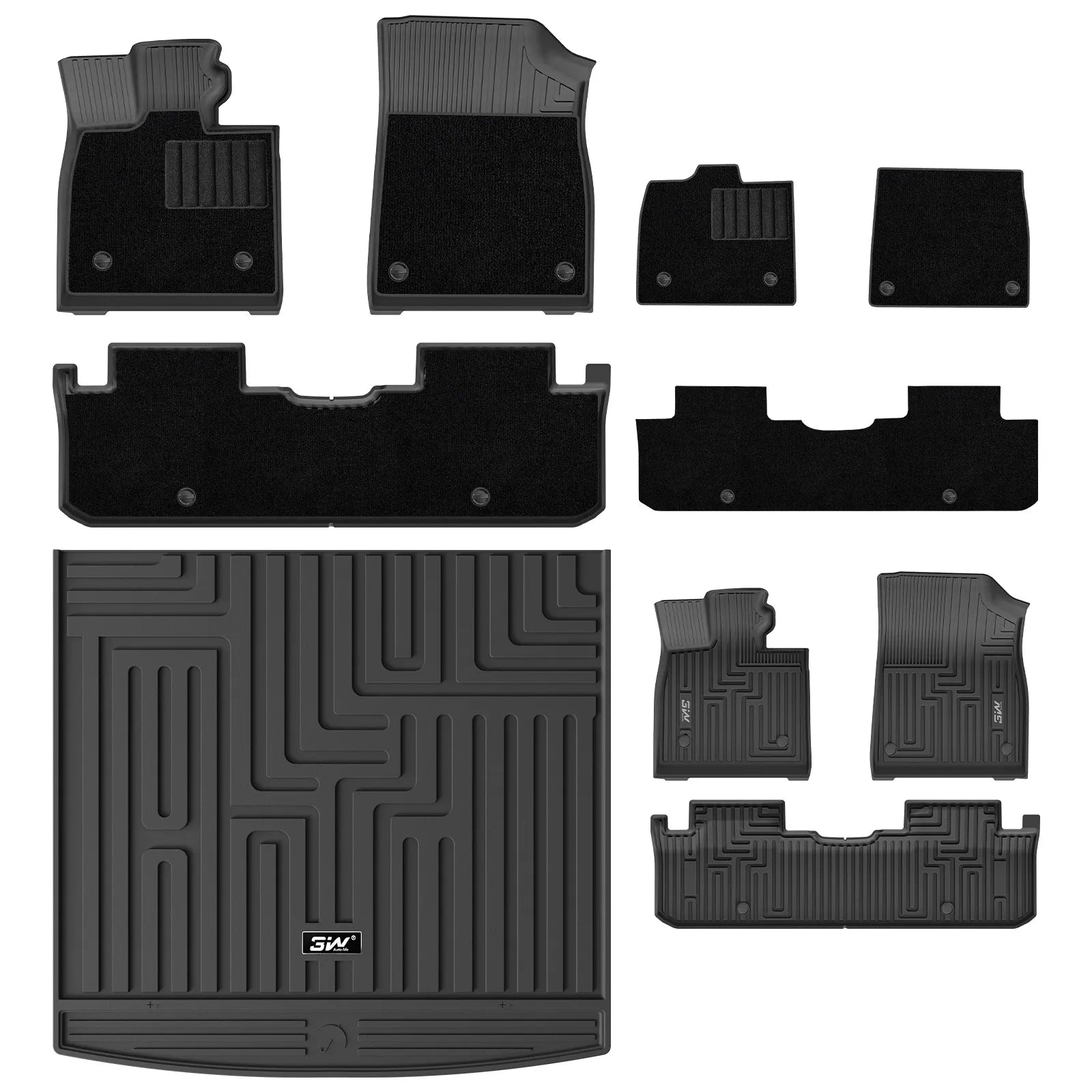 3W All Weather Car Mats for BYD Seal U (Song Plus) 2022-2026 (Left Hand Drive)