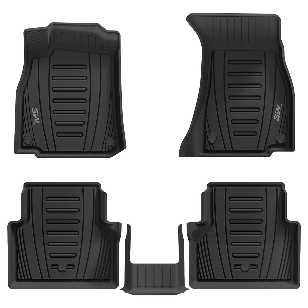 3W All Weather Car Mats For AUDI A6 S Sedan-Avant C8 4K 2019-2025 (Left Hand Drive)