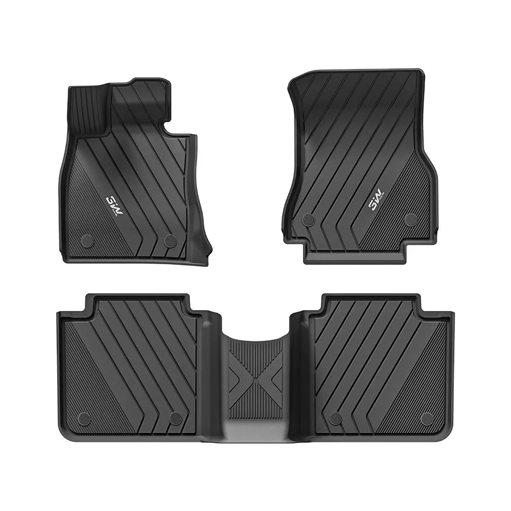 3W All Weather TPE Car Mats For BMW 7 Series G70 2023-2026 (Left Hand Drive)