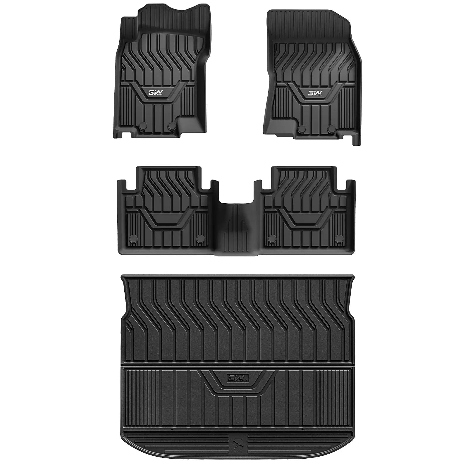 3W All Weather Car Mats For Nissan Qashqai 2021-2025 LHD (Not For e-power)