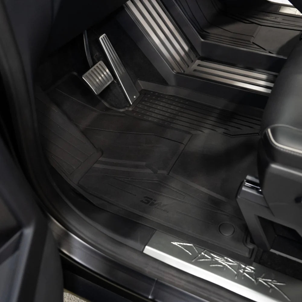 3W All Weather Car Mats For Tesla Cybertruck 2024-2025 LHD