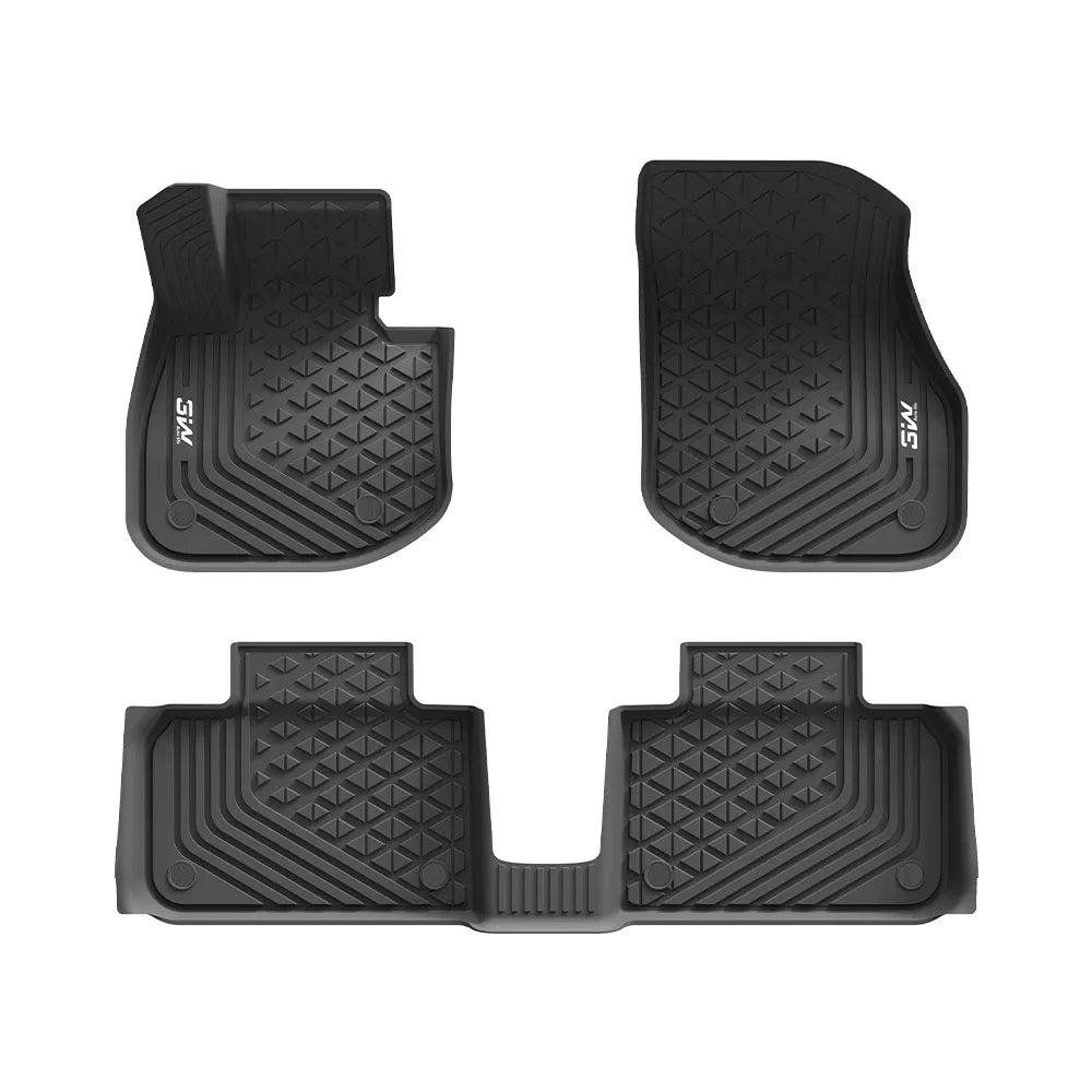 3W All Weather TPE Car Mats For BMW iX1 U11 and X1 xdrive 25e petrol hybrid 2023-2026 (Left Hand Drive)