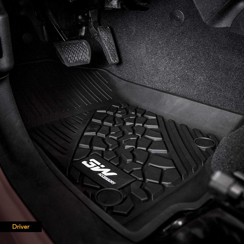3W All Weather Car Mats for Jeep Wrangler 4xe 2021-2026 (Left Hand Drive)