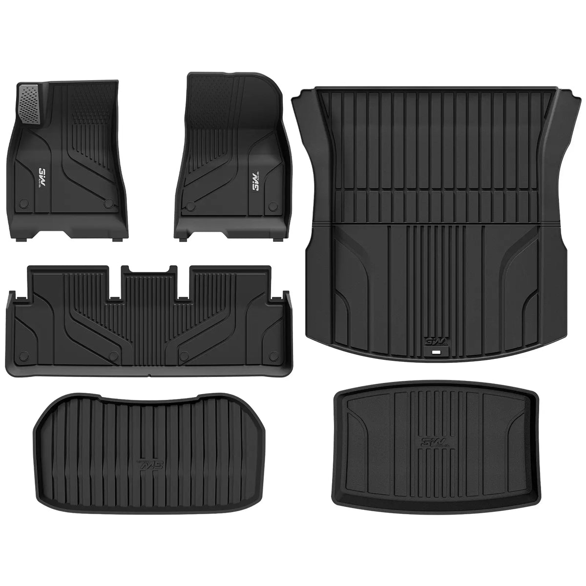 3W All Weather Auto Mats For Tesla Model 3 Highland 2024-2026 (Left Hand Drive)