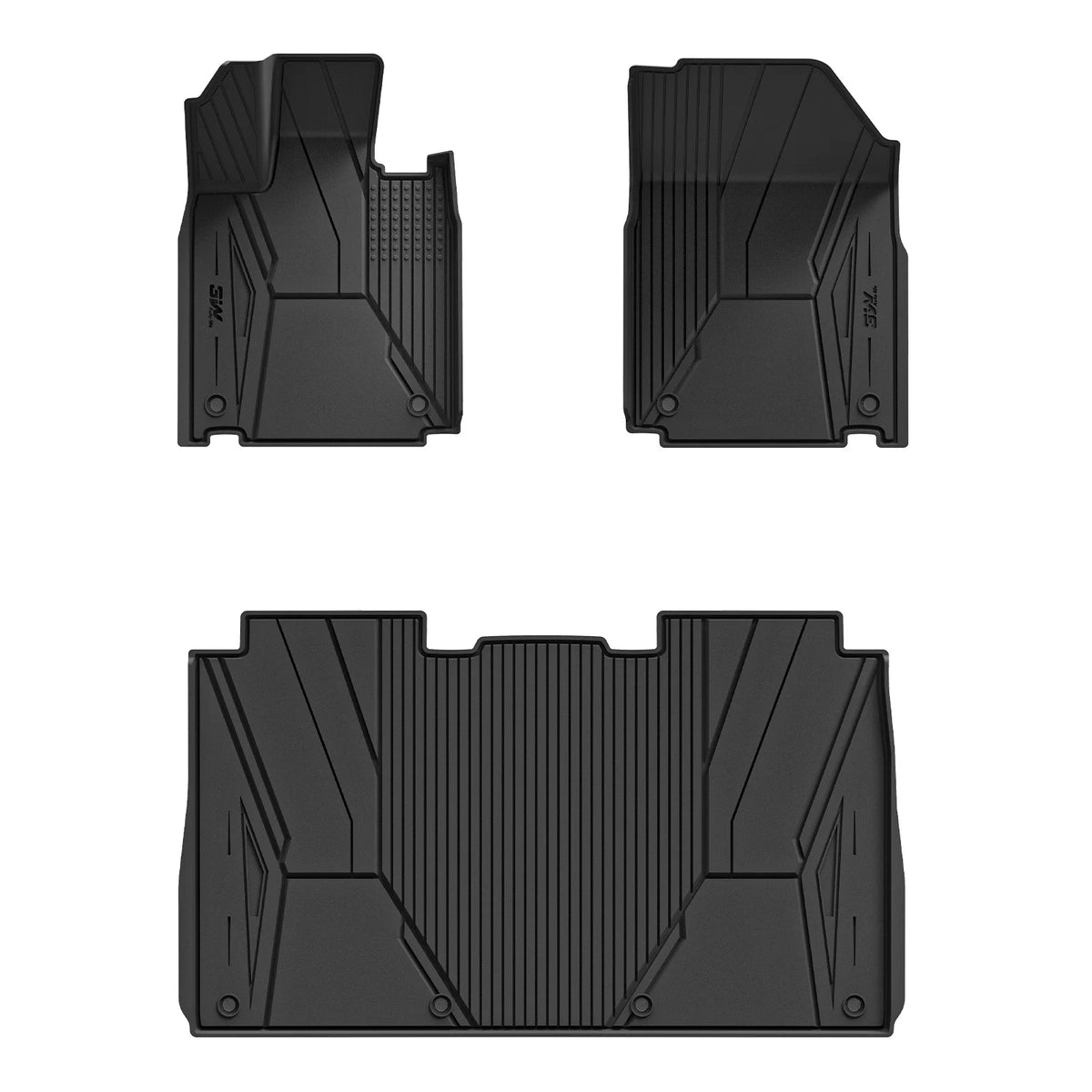 3W All Weather Car Mats For Tesla Cybertruck 2024-2026 (Left Hand Drive)