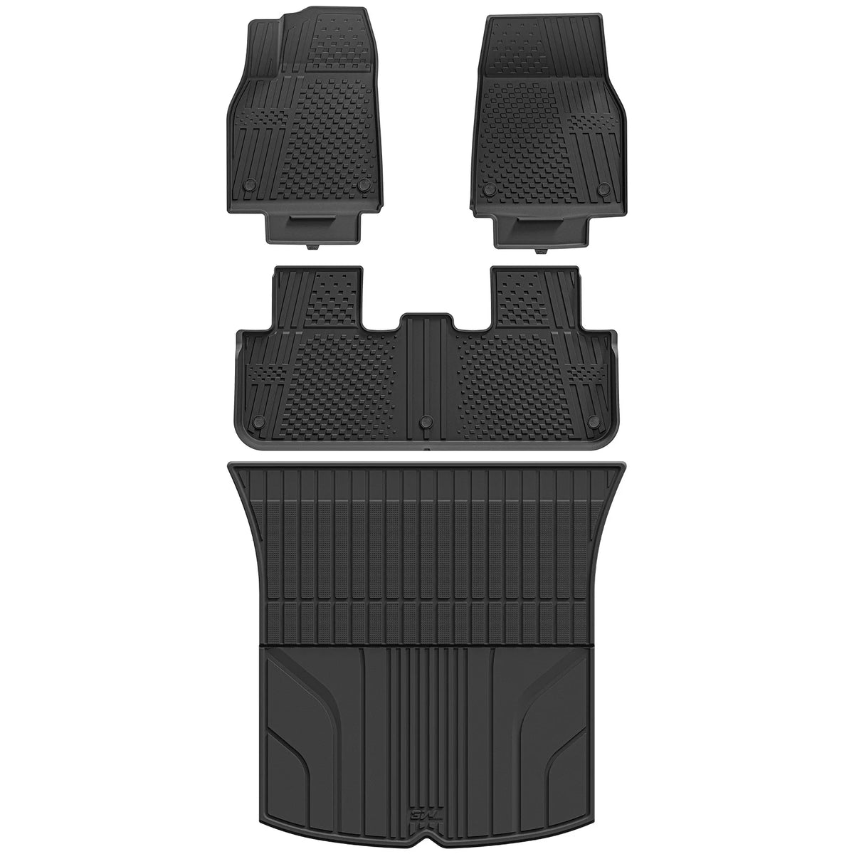 3W All Weather Car Mats For Tesla Model Y Juniper 2025-2026 (Left Hand Drive)【Basic Version】