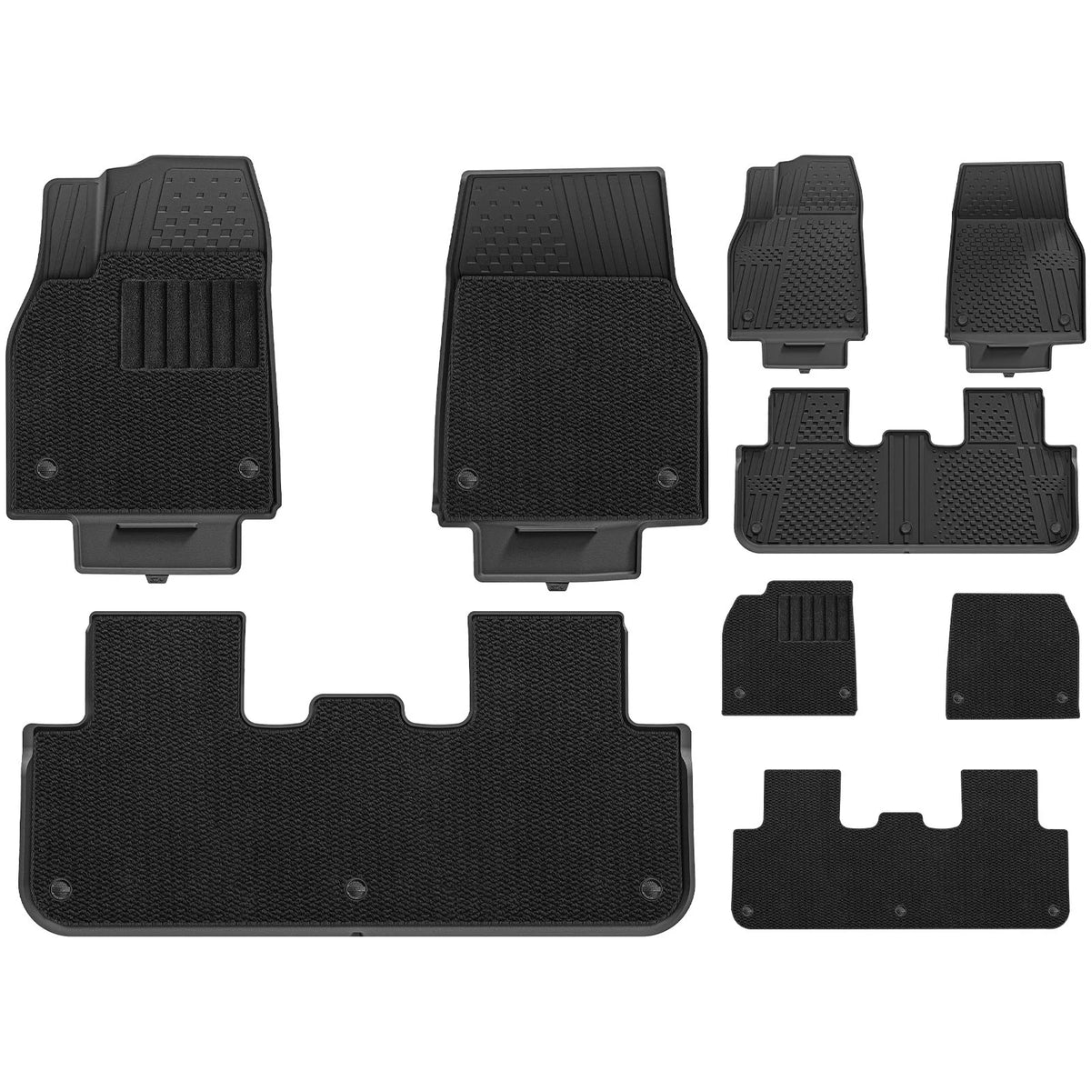 3W All Weather Car Mats For Tesla Model Y Juniper 2025-2026 (Left Hand Drive)【Basic Version】