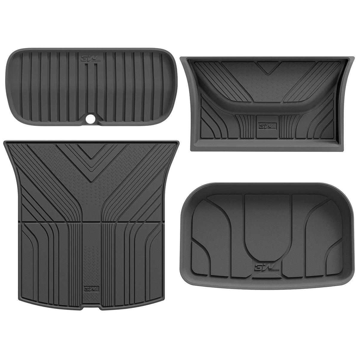 3W Double Layer Car Floor Mats For Tesla Model Y Juniper/Premium/Performance With Carpets 2025-2026
