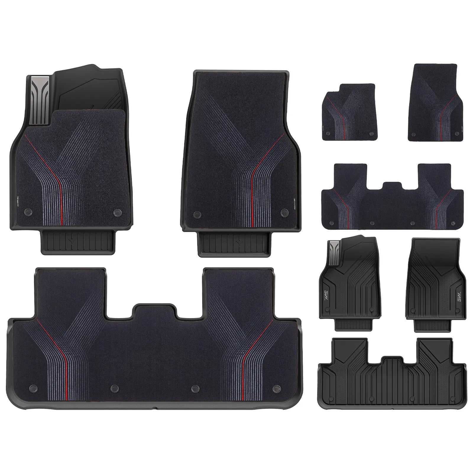 3W All Weather Car Floor Mats For Tesla Model Y Juniper/Premium/Performance 2025-2026 (Left Hand Drive)【Pro Version】