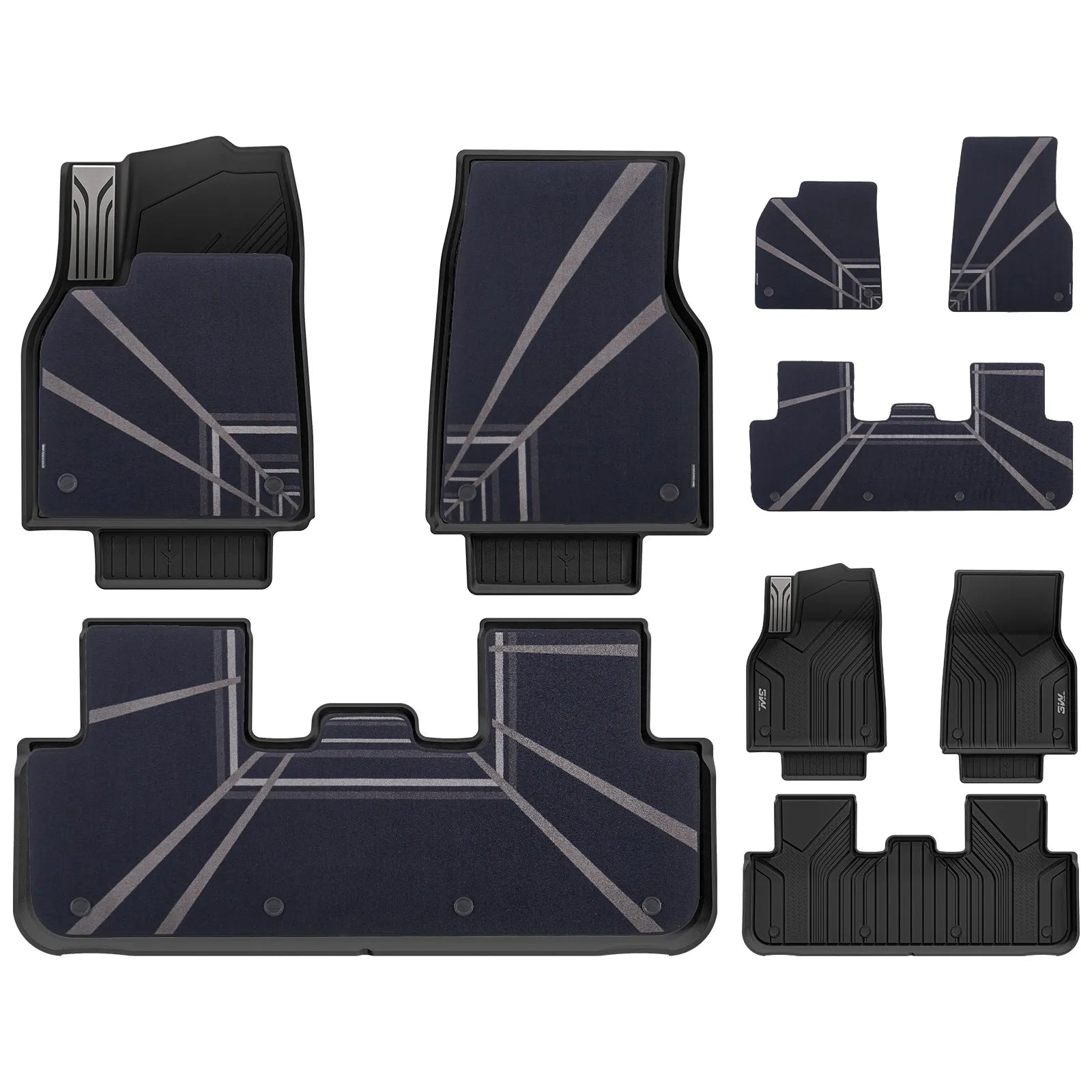 3W All Weather Car Floor Mats For Tesla Model Y Juniper/Premium/Performance 2025-2026 (Left Hand Drive)【Pro Version】