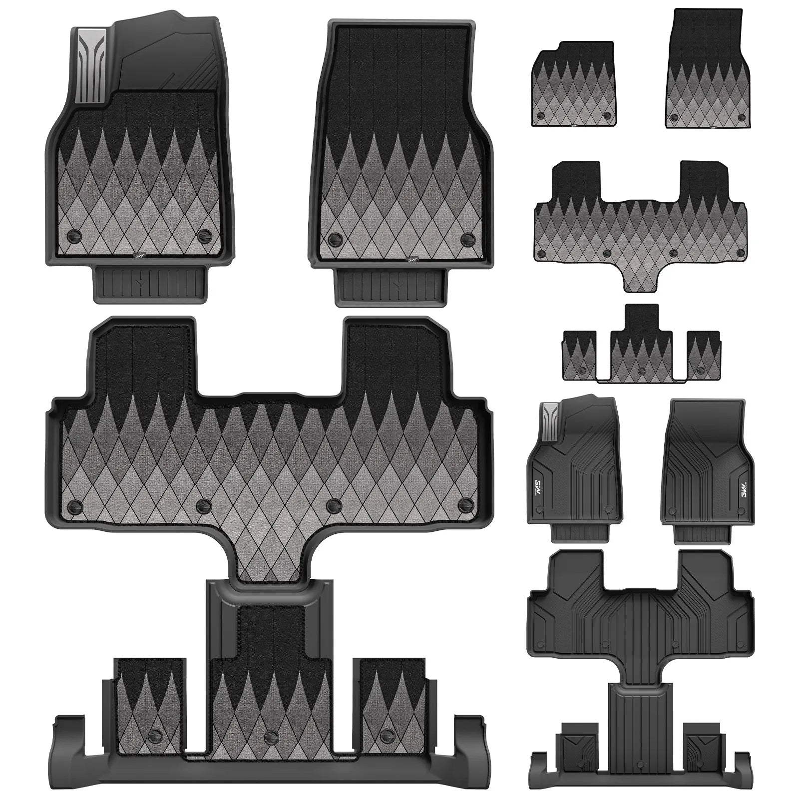3W All Weather Car Mats For Tesla Model Y L 2026 (Left Hand Drive)