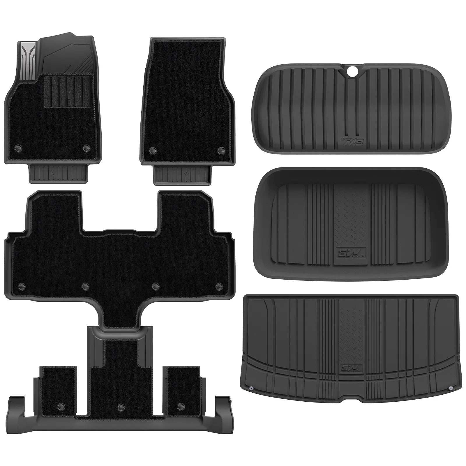 3W All Weather Car Mats For Tesla Model Y L 2026 LHD