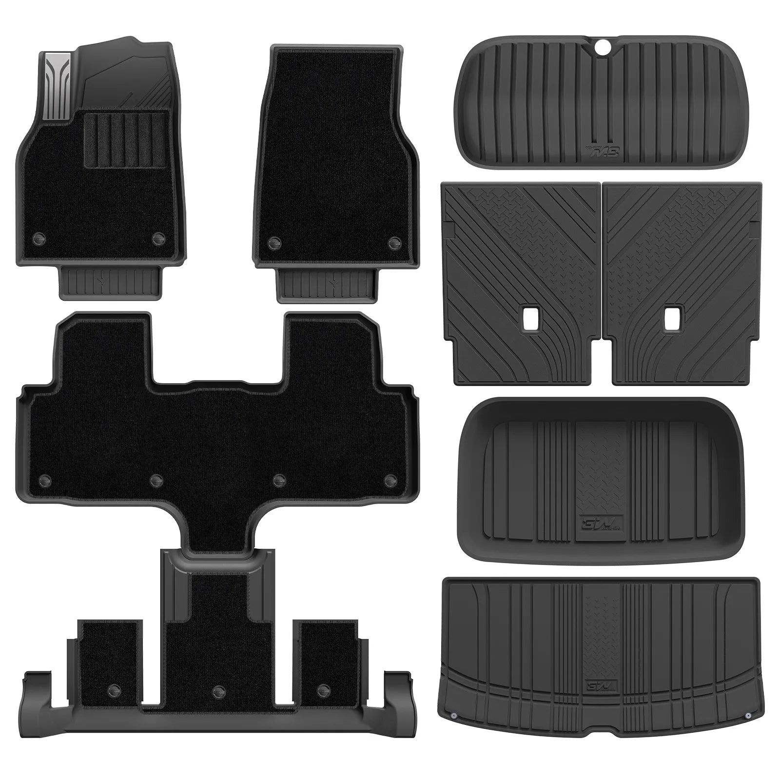 3W All Weather Car Mats For Tesla Model Y L 2026 LHD