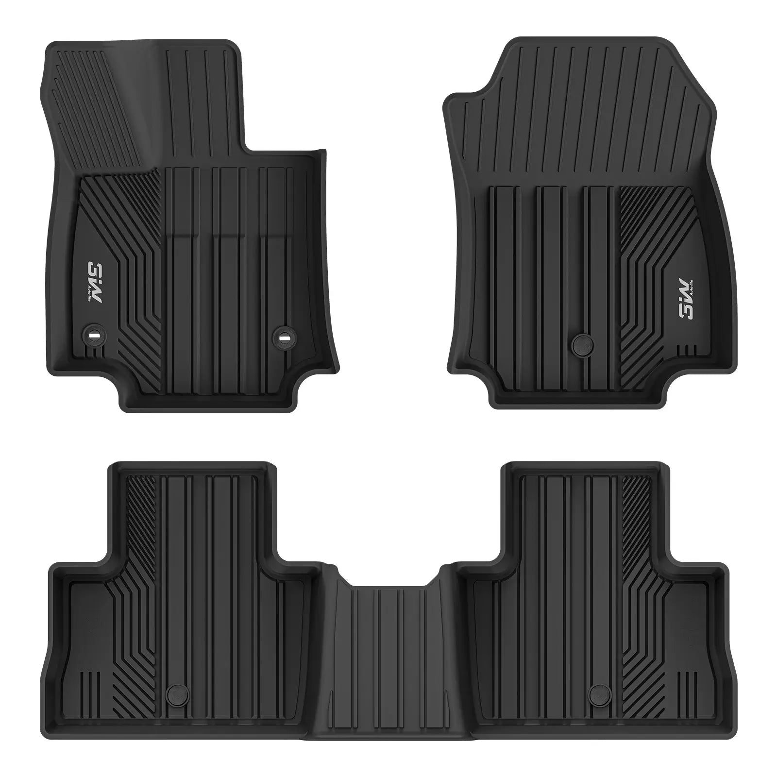 3W All Weather Car Mats For Toyota RAV4 XA50 Hybrid HEV 2019-2025 LHD