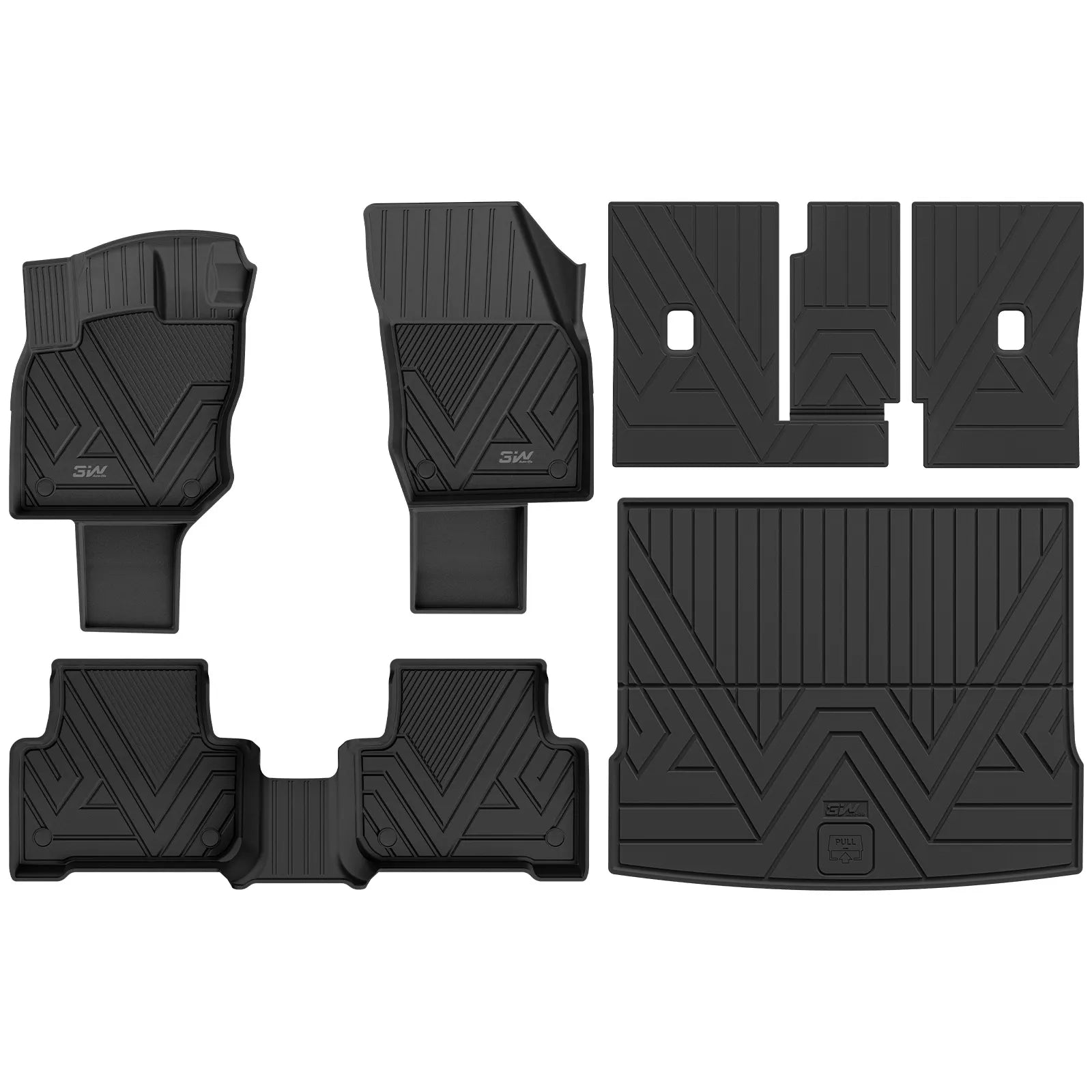 3W All Weather Car Floor Mats For Volkswagen Tiguan 2025-2026 LHD