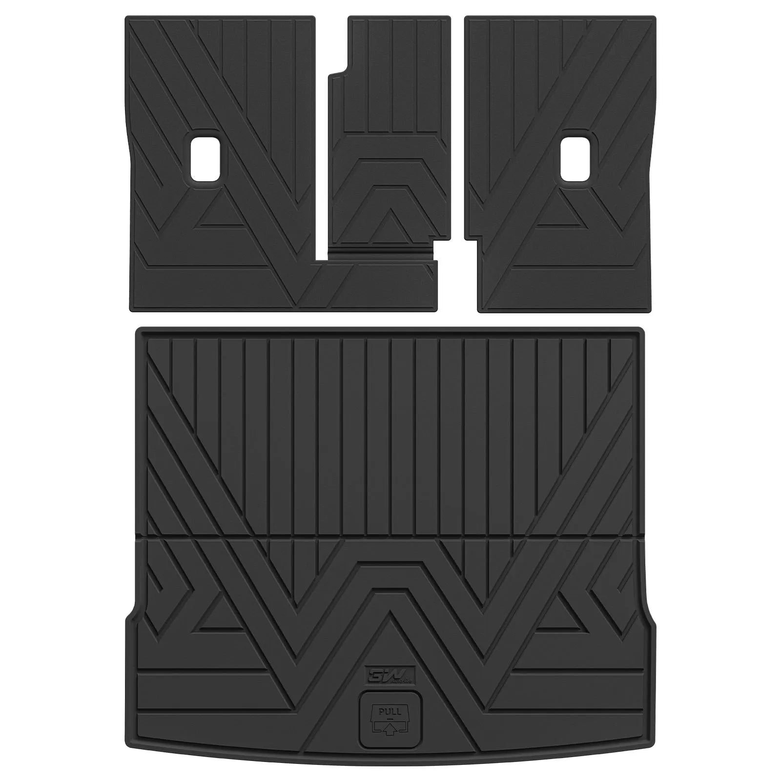 3W All Weather Car Floor Mats For Volkswagen Tiguan 2025-2026 LHD