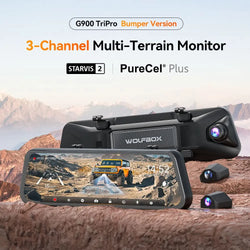 WOLFBOX G900TriPro Bumper Version Mirror Cam