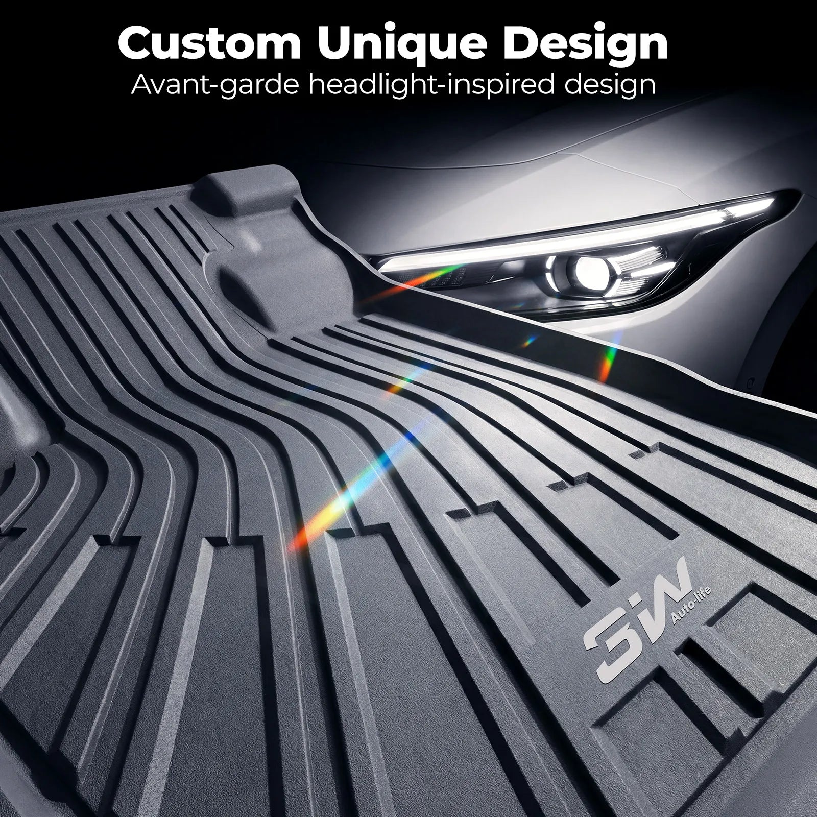 3W All Weather Car Mats for Volkswagen ID.7 2024-2026 (Left Hand Drive)