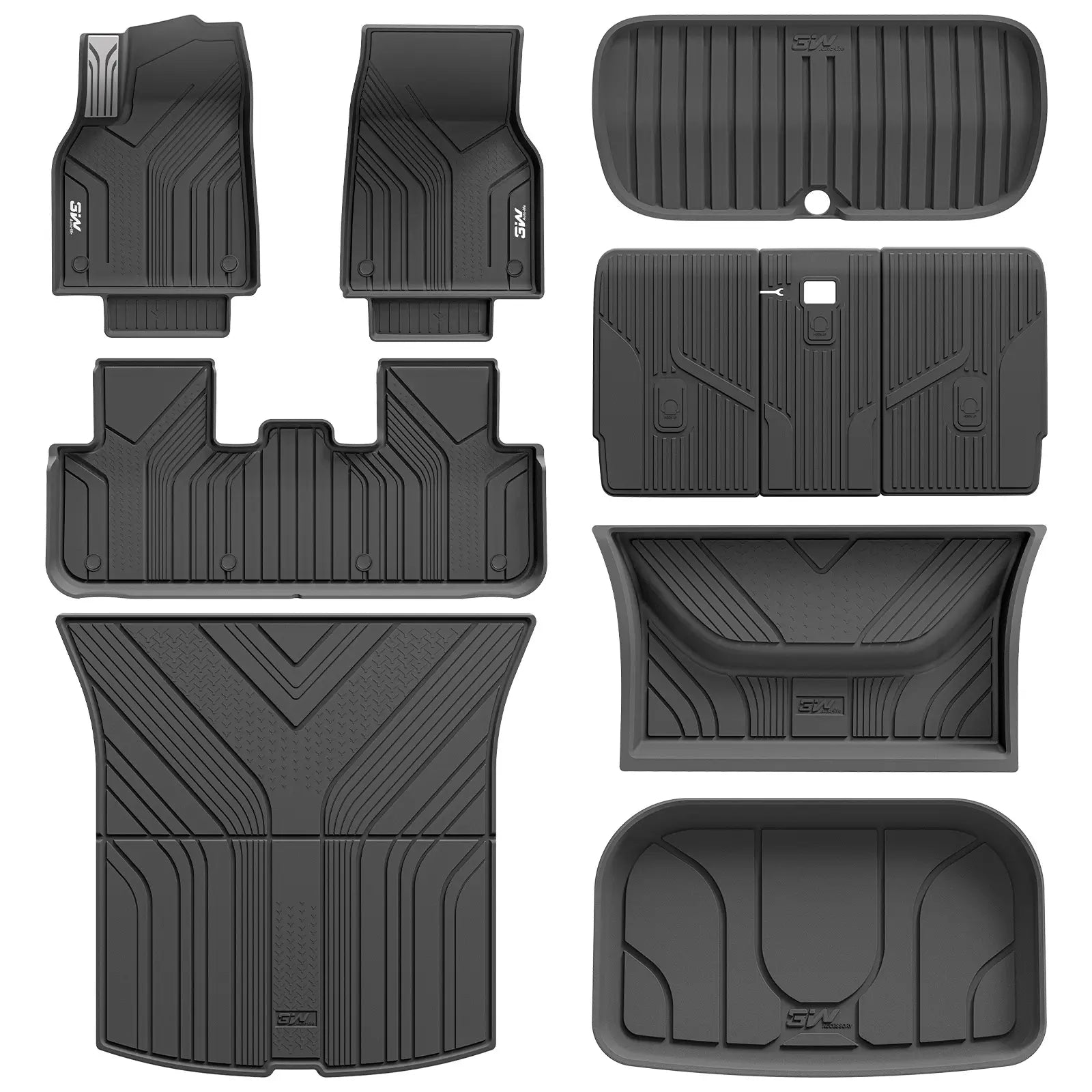 3W All Weather Car Floor Mats For Tesla Model Y Juniper 2025-2026 LHD【Pro Version】