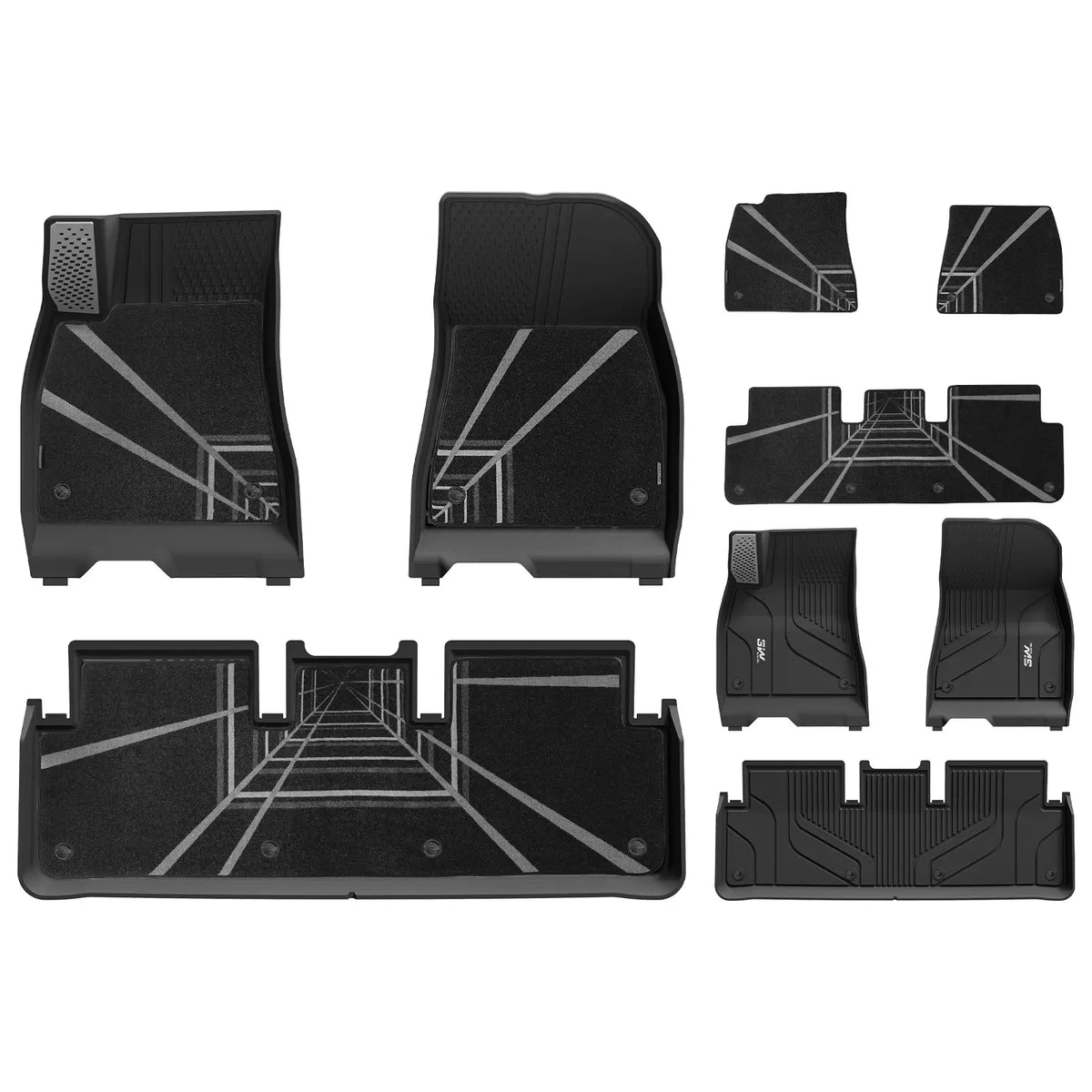 3W All Weather Auto Mats For Tesla Model 3 Highland 2024-2026 (Left Hand Drive)