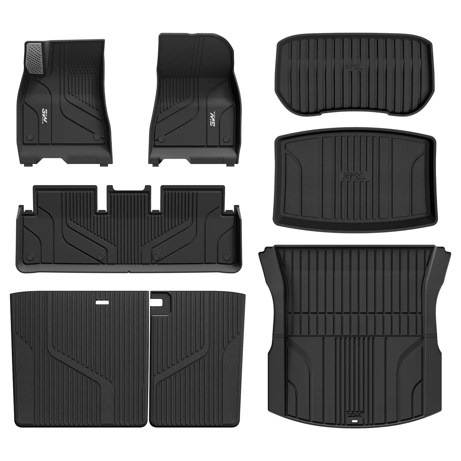 3W All Weather Auto Mats For Tesla Model 3 Highland 2024-2025 LHD【Pro Version】
