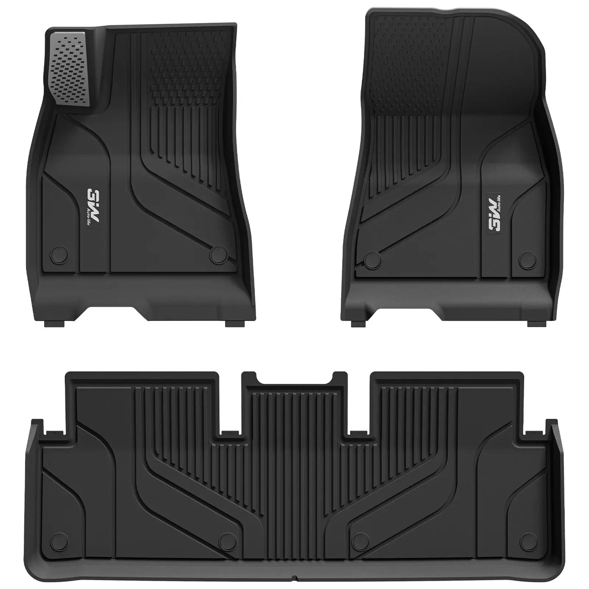 3W All Weather Auto Mats For Tesla Model 3 Highland 2024-2026 (Left Hand Drive)